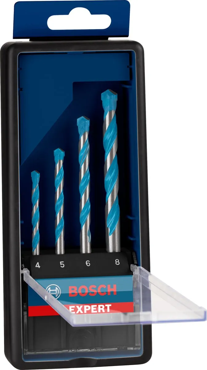 Bosch Professional EXPERT CYL-9 MultiConstruction Borenset 4-delig 4/5/6/8mm