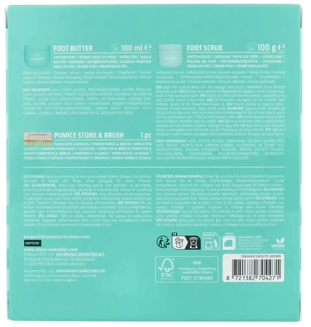 Sence Coconut Voetverzorging Trio 25ml - afbeelding 2 van 2