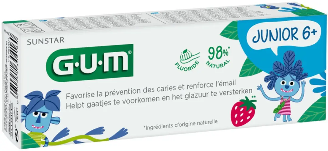 Gum Tandpasta Junior 6+ - 200ml (4x50ml)