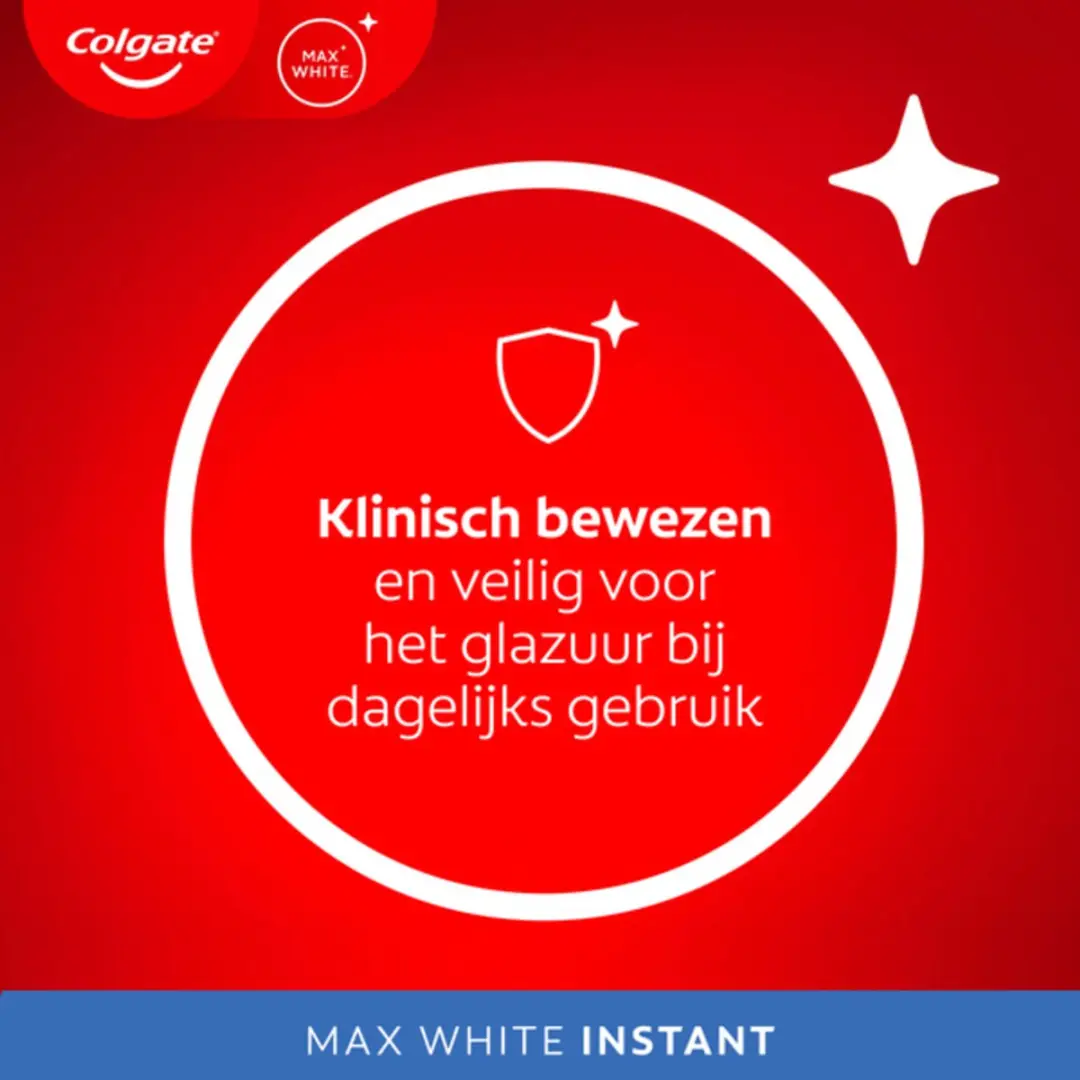 Colgate Max White Instant Tandpasta 75ml - 6 Stuks