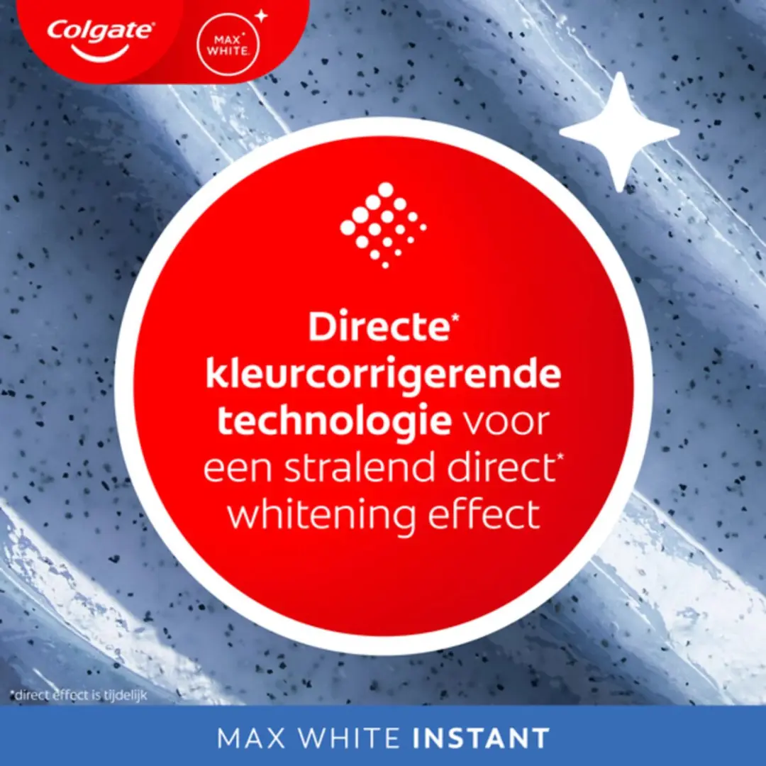 Colgate Max White Instant Tandpasta 75ml - 6 Stuks
