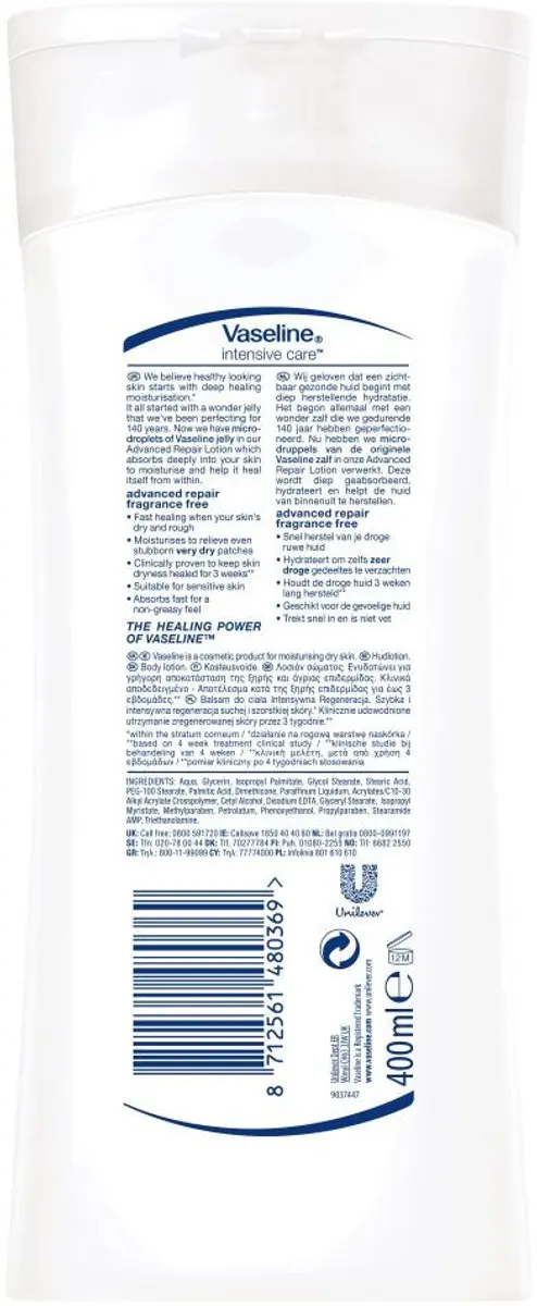 Vaseline Bodylotion Advanced Repair