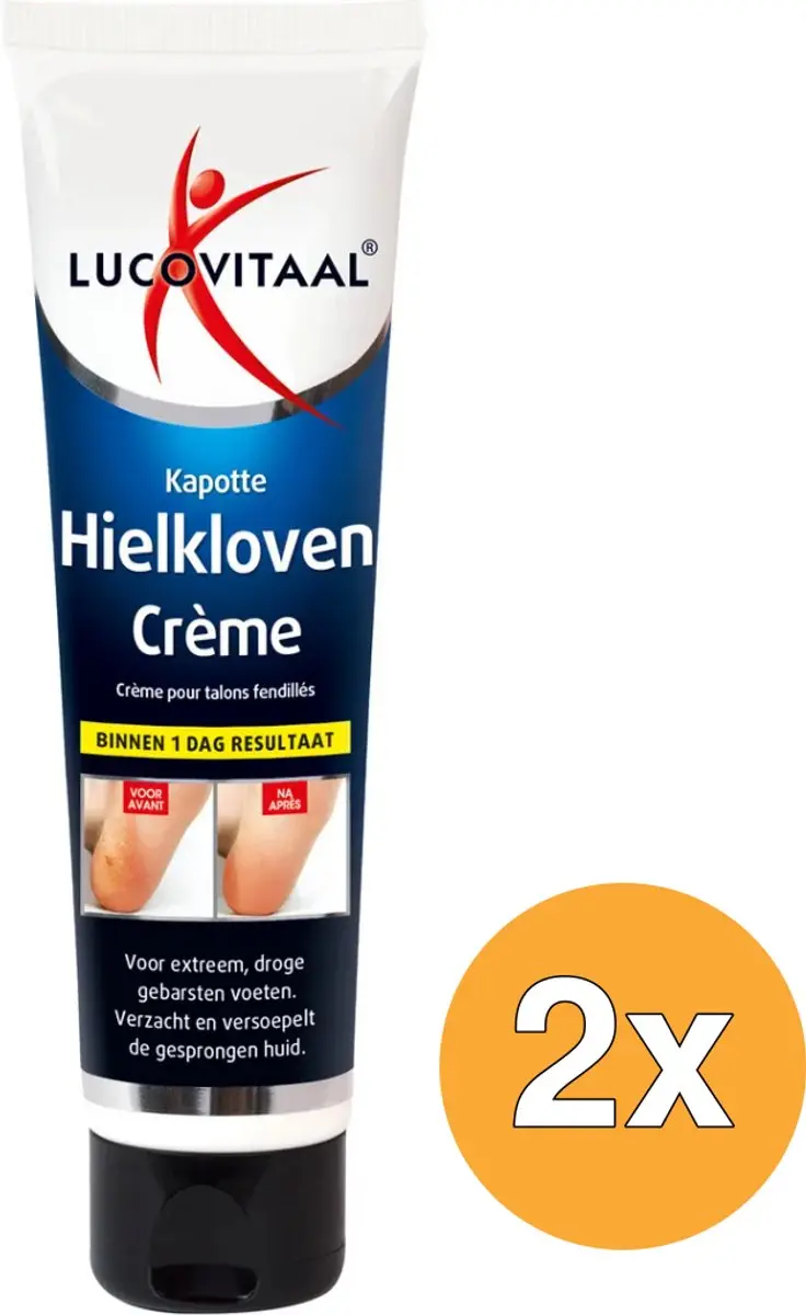 2x Lucovitaal Kapotte Hielkloven Crème (75 ml)