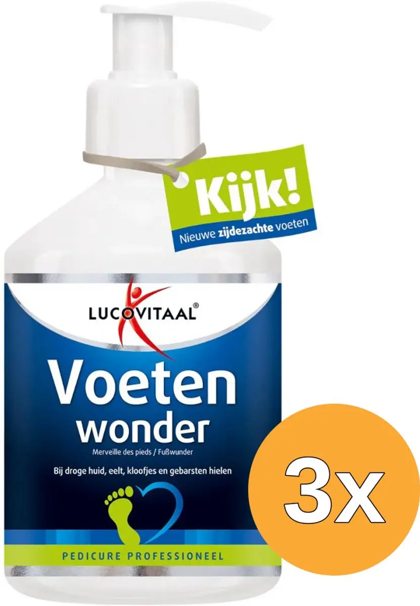 3x Lucovitaal Voetenwonder Zalf (300 ml)