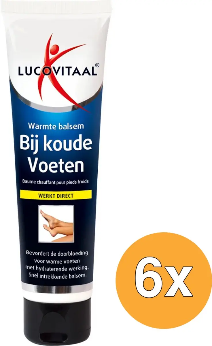 6x Lucovitaal Voeten Warmte Balsem (75 ml)