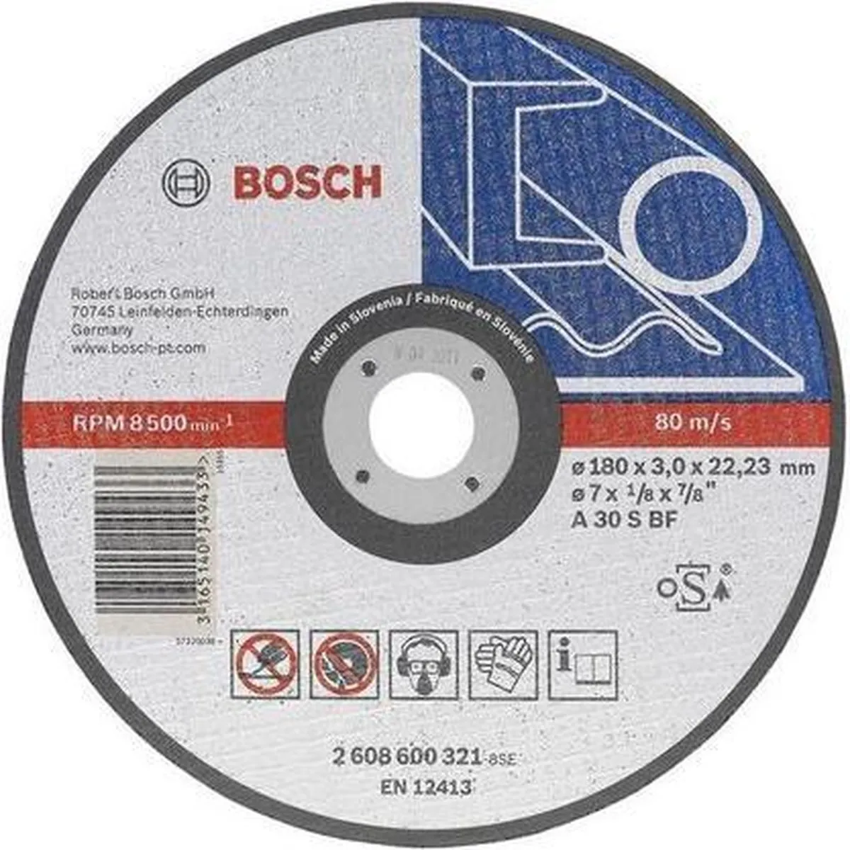 Bosch Professional DSS Recht Metalen Slijpschijf 230mm
