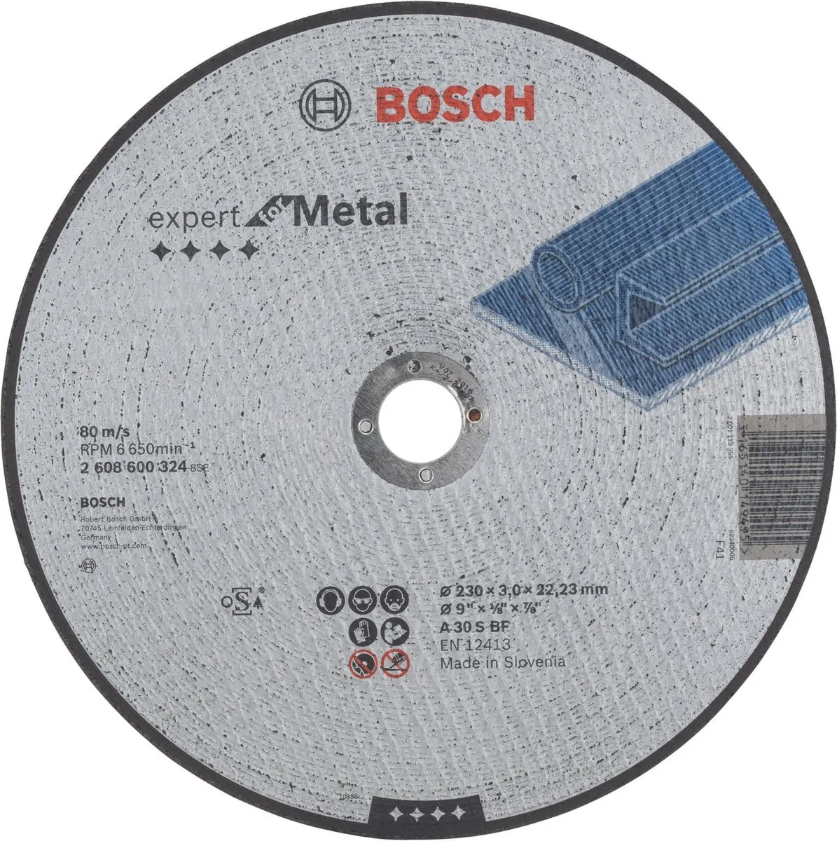 Bosch Professional DSS Recht Metalen Slijpschijf 230mm