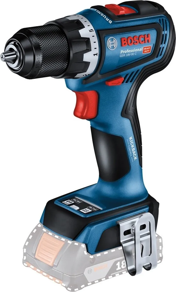 Bosch Professional GSR 18V-90 C Accu Schroefboormachine