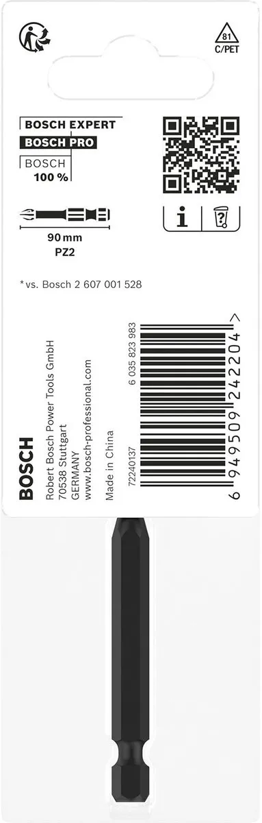 Bosch Professional PZ2 Slagboor 90mm - PZ2 2608522547