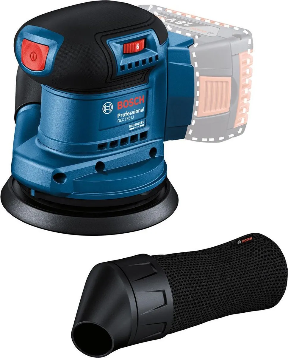 Bosch Professional GEX 185-LI Excenterschuurmachine 18V