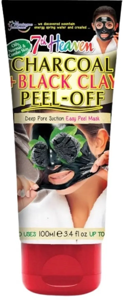Montagne Jeunesse 7Th Heaven Tube Charcoal + Black Clay Peel-Off (1 stuk)