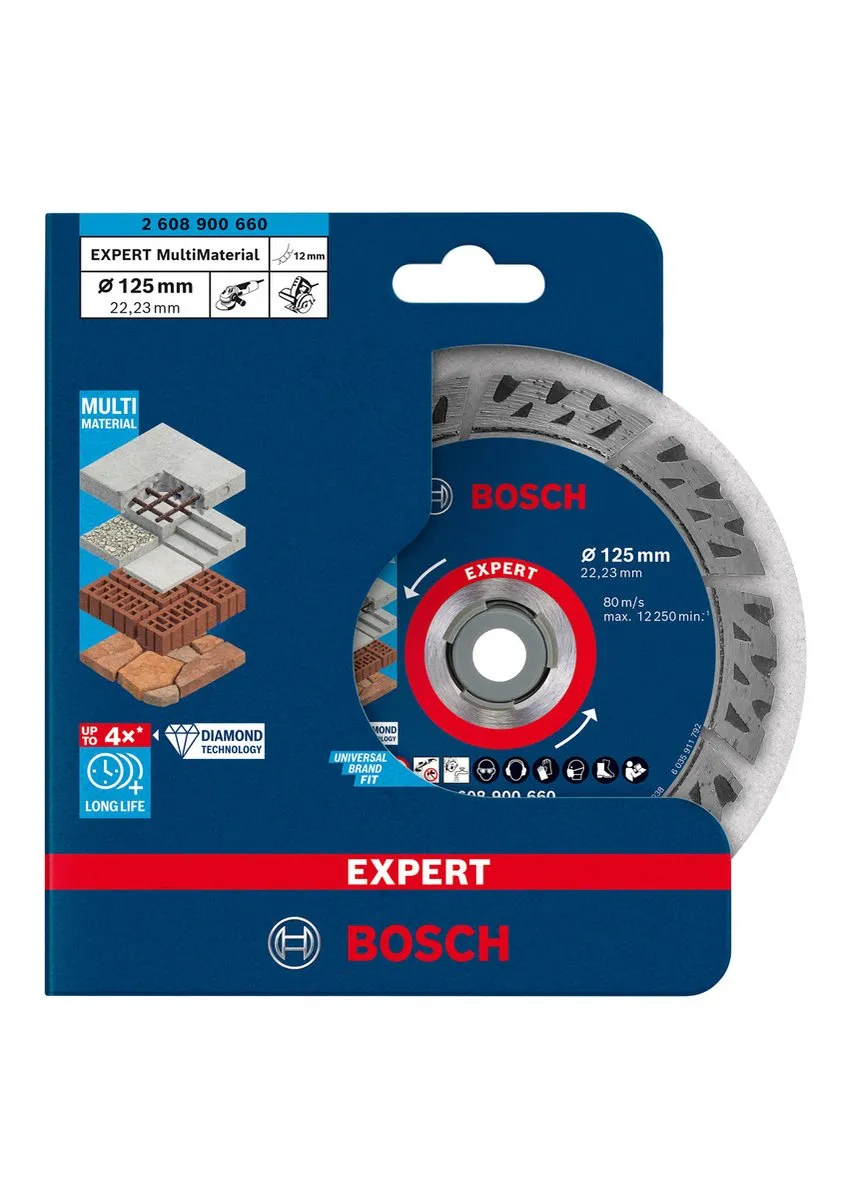 Bosch Professional Expert MultiMaterial Diamantdoorslijpschijf 125mm - Beton/Steen