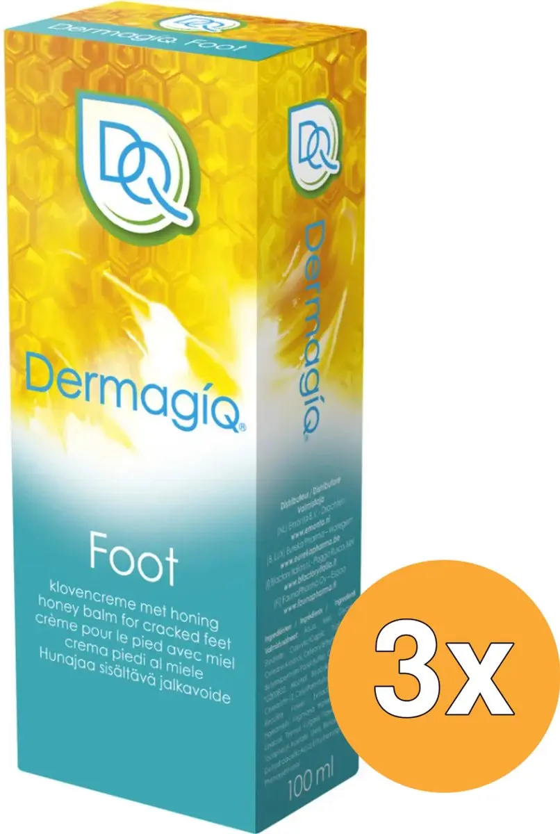 3x Dermagiq Foot klovencreme (100 ml)