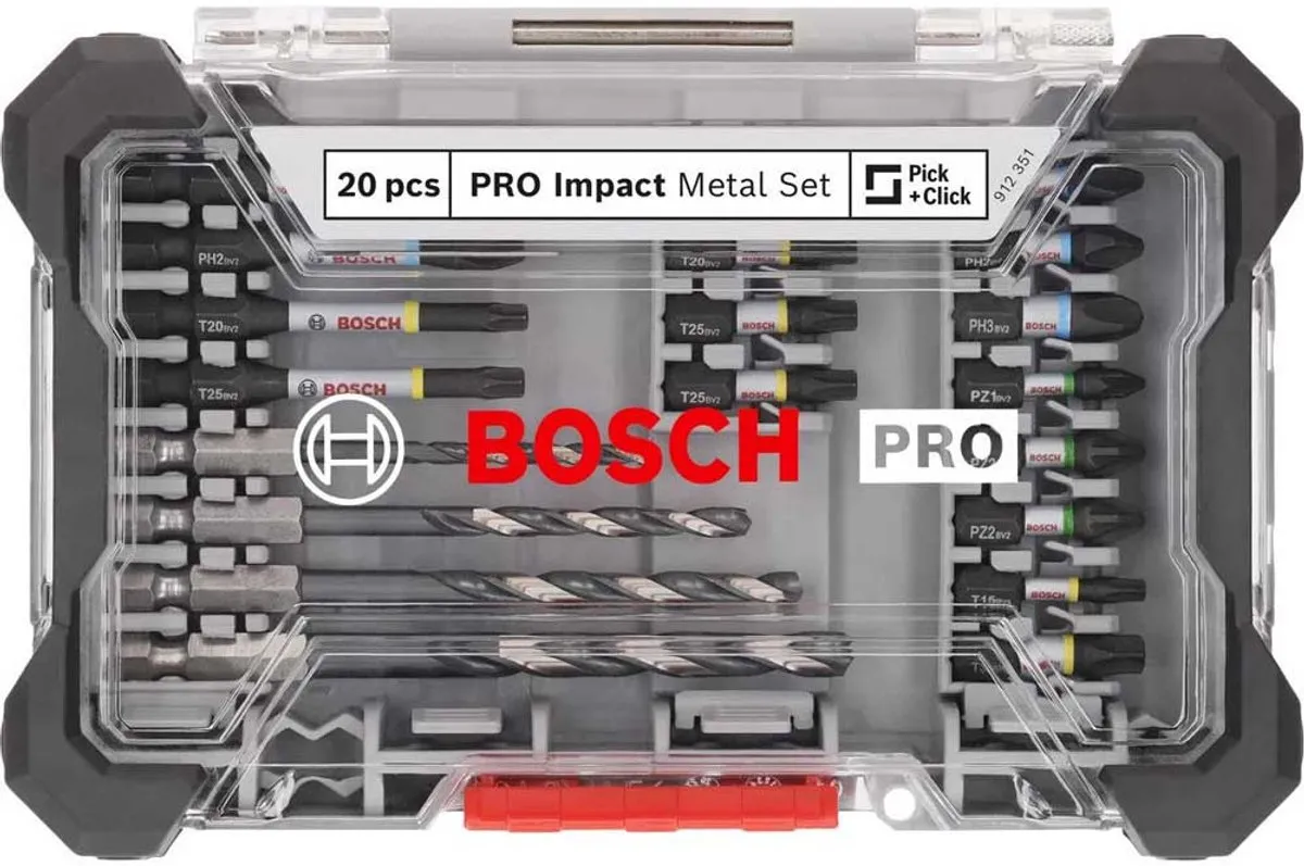 Bosch Professional PRO Impact Metaalboor-/bitset 20-delig 2608521U84 - afbeelding 6 van 6
