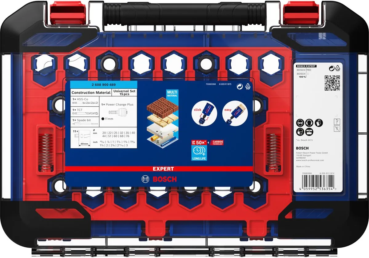 Bosch Professional Expert Construction Material Gatenzaagset 15-delig - 2608900489