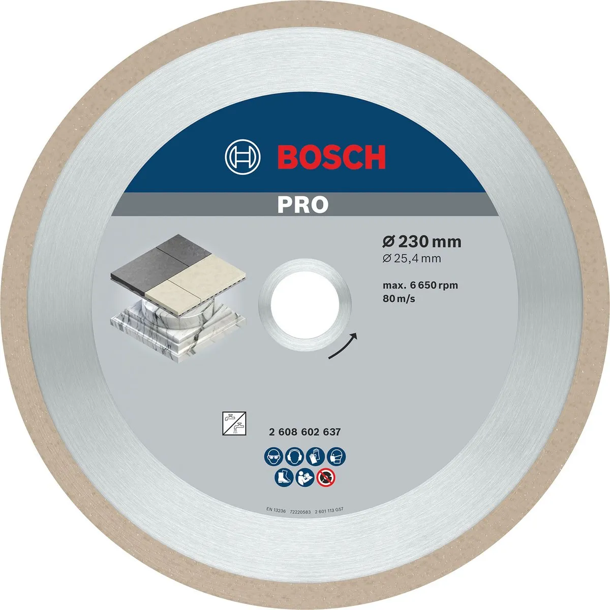 Bosch Professional Diamantschijf Best Ceramic 230mm - afbeelding 6 van 6