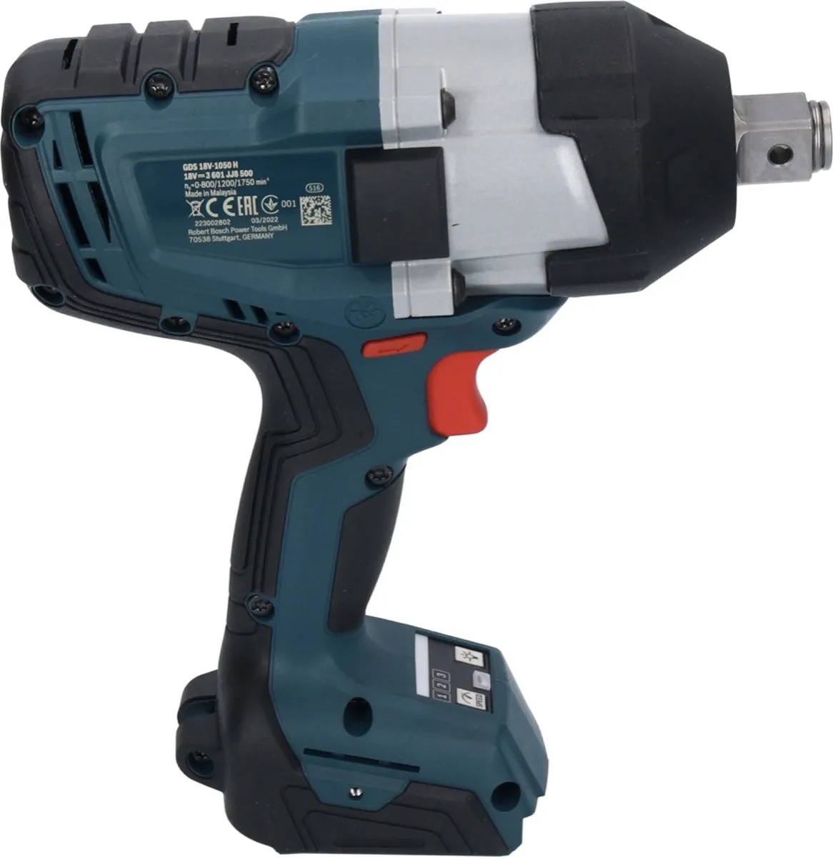 Bosch Professional GDS 18V-1050 H Slagmoersleutel - 1700Nm - 3/4" - Zonder accu