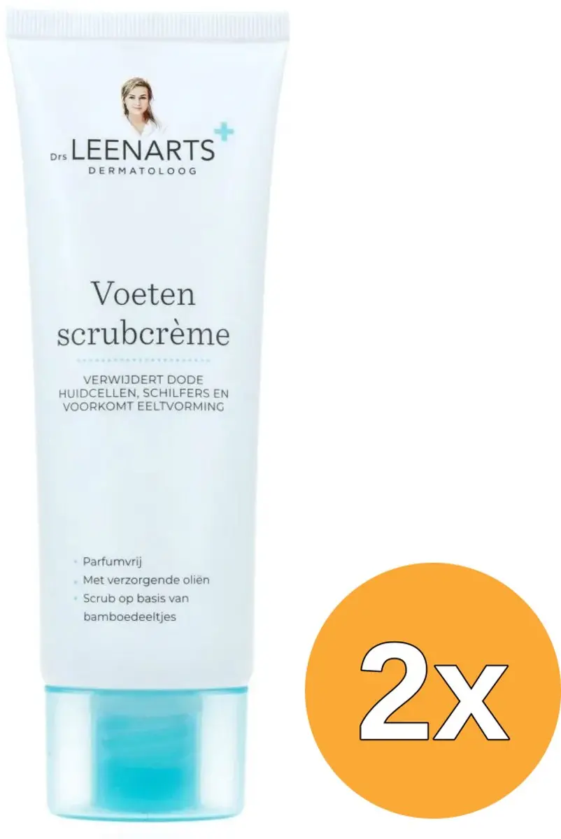 2x Drs Leenarts Voeten Scrubcrème (100 ml)