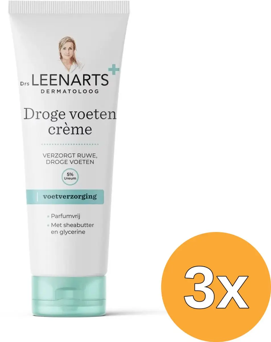 3x Drs Leenarts Droge Voeten Crème (100 ml)