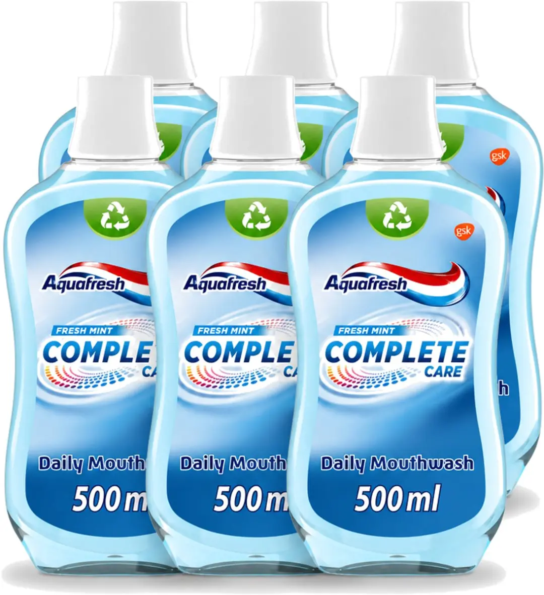 6 x Aquafresh Complete Care Mondwater