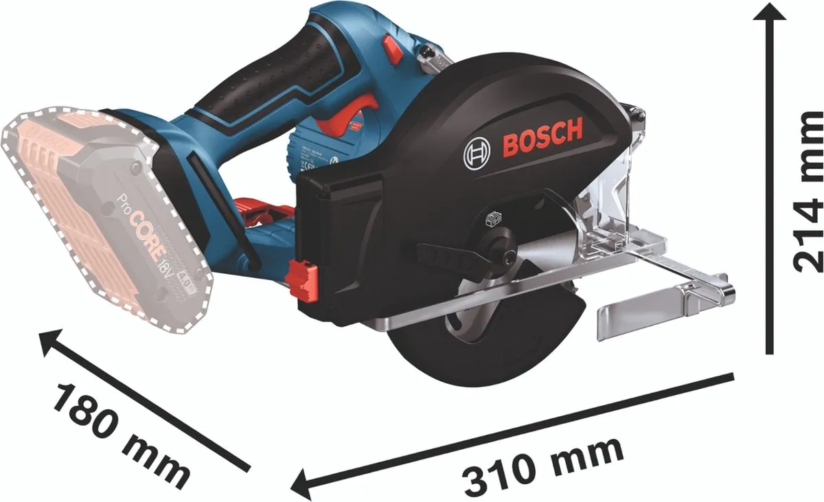Bosch Professional GKM 18V-50 Metaalzaag 136mm - 4,0Ah Accu + L-Boxx