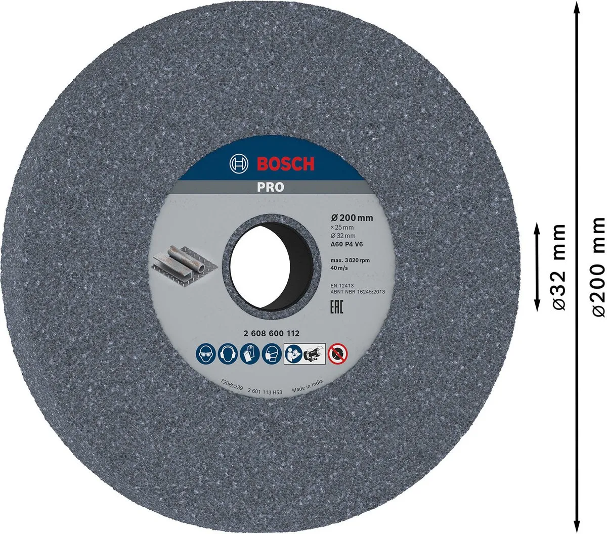 Bosch Professional Slijpsteen 200 K60