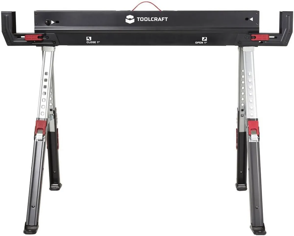TOOLCRAFT TO-10311630 Opklapbare Werkbok Staal - 590kg - 1157x687mm