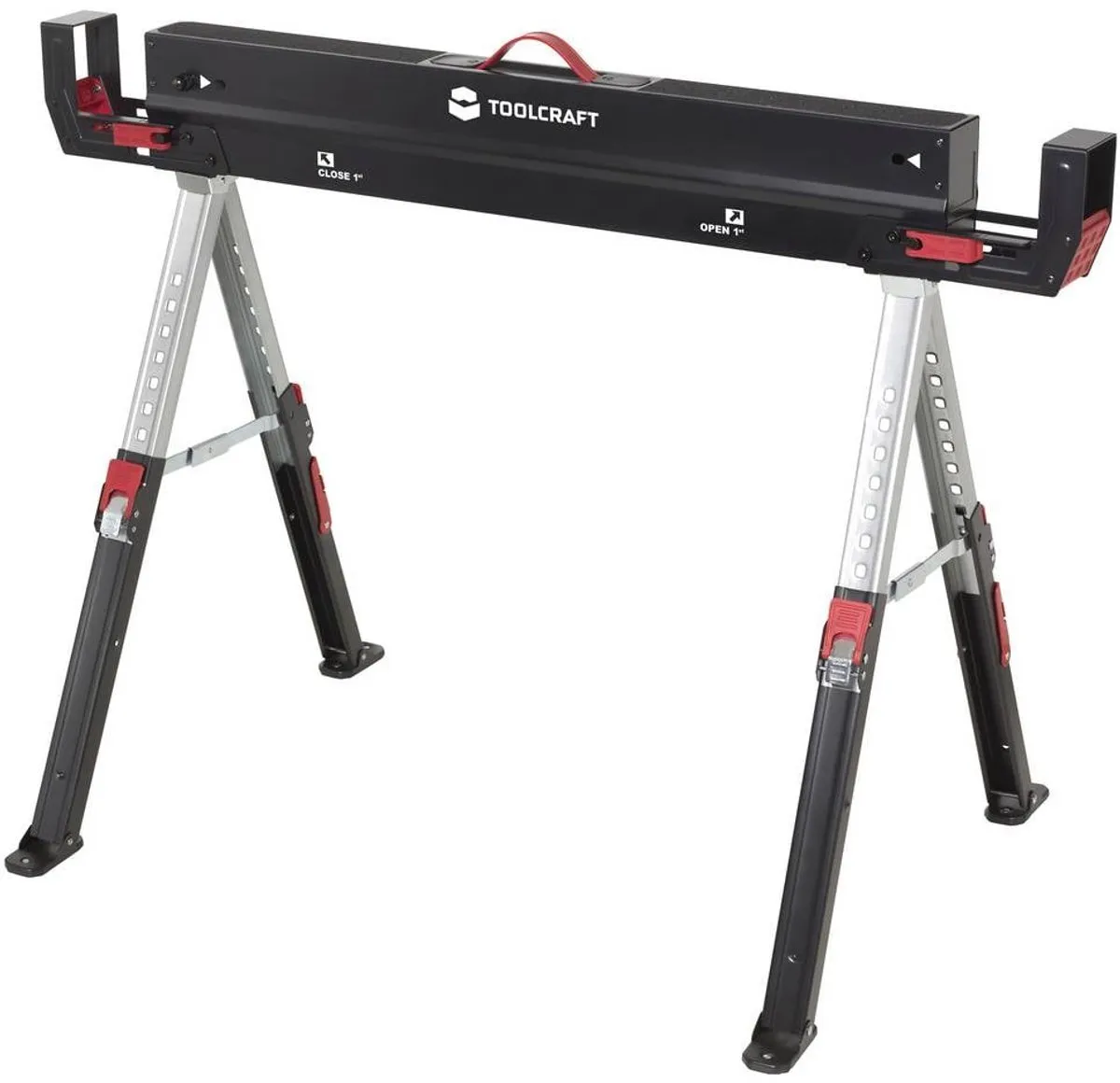 TOOLCRAFT TO-10311630 Opklapbare Werkbok Staal - 590kg - 1157x687mm