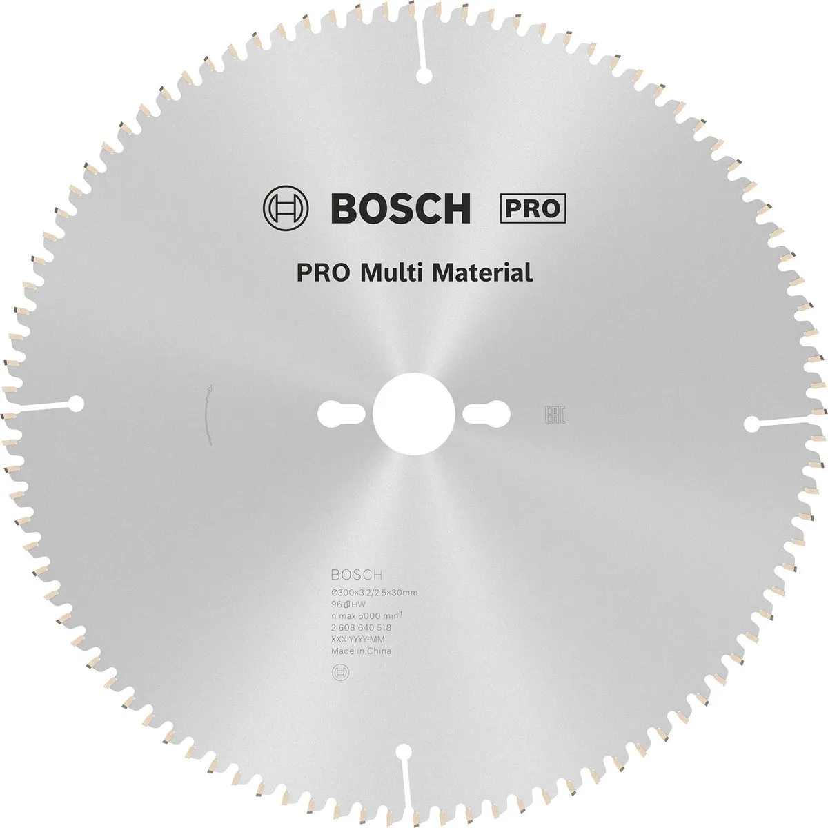 Bosch Professional Cirkelzaagblad CIRKZB MULTI K/V & T 300x32mm 96T