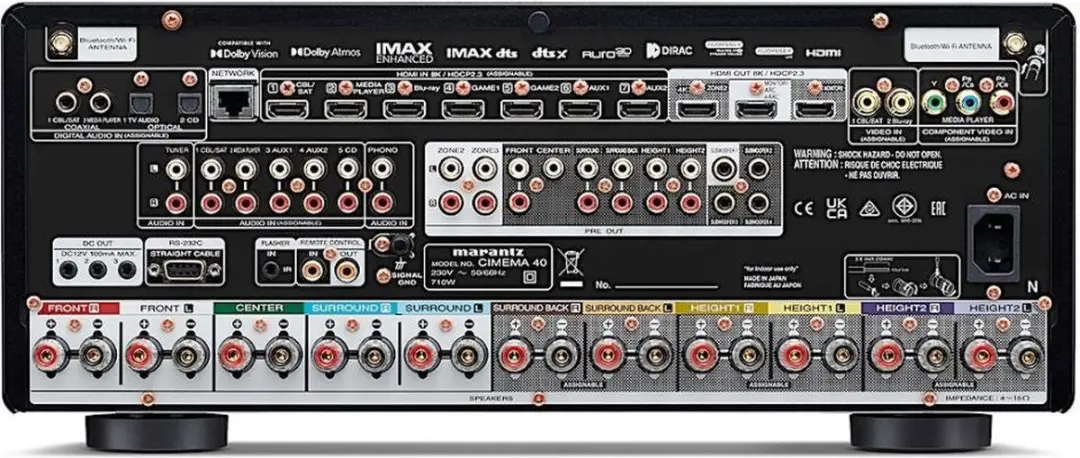 Marantz Cinema 40 CINEMA40/N1SG AV-ontvanger - 7x HDMI - 125W - afbeelding 3 van 5