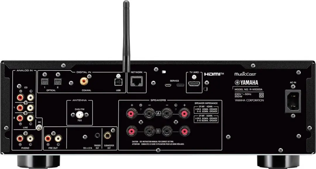 Yamaha R-N1000A Netwerkreceiver - Zwart - afbeelding 2 van 4