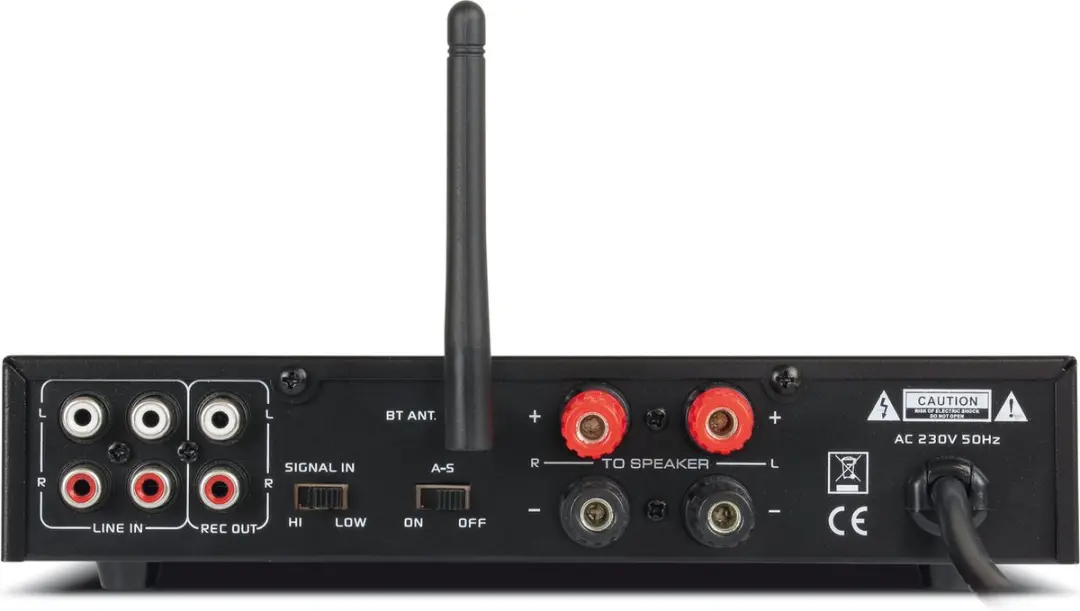 Dynavox ESA-18 MK Bluetooth Versterker - 150W - Zilver - afbeelding 3 van 3