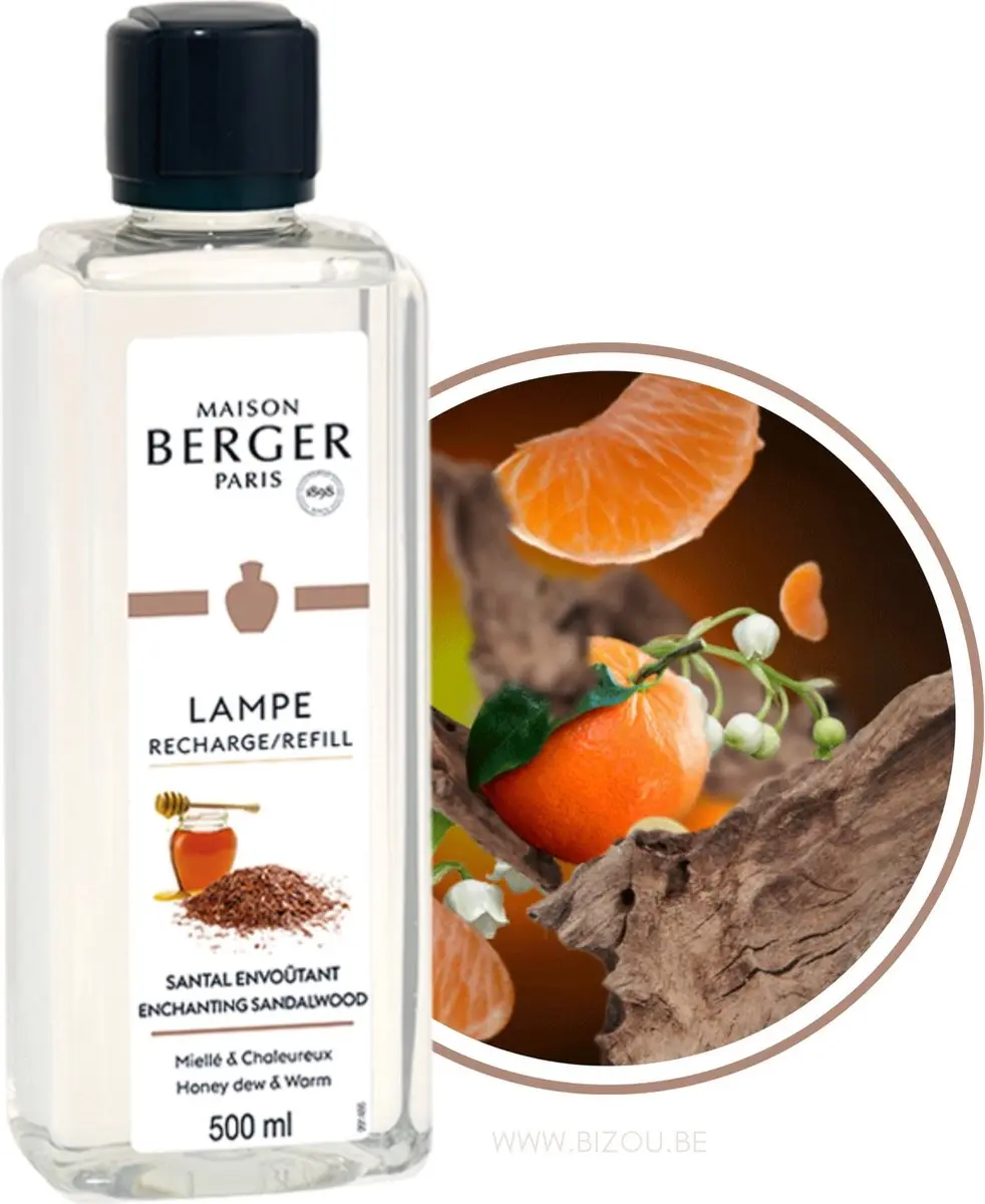 Lampe Berger Navulling Sandalwood Oriental Santal Envoûtant 500ml