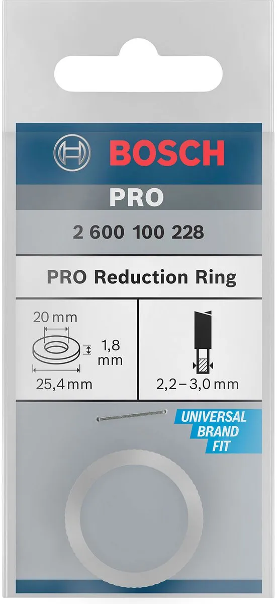 Bosch Professional Reduceerring 2600100228 - Metaal - 25.4mm - afbeelding 2 van 4