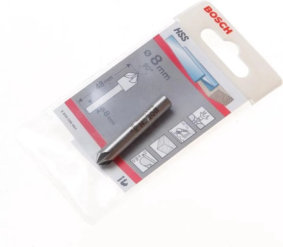 Bosch Professional Verzinkboor 8.0mm 2608596664 - afbeelding 6 van 6