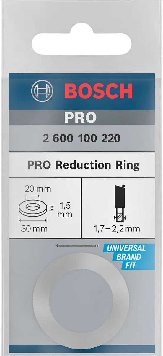 Bosch Professional Reduceerring ASGAT 20mmx1,5 - Metaal