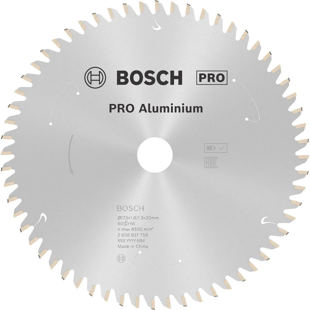 Bosch Professional Accuzaagblad 173mm 60 Tanden