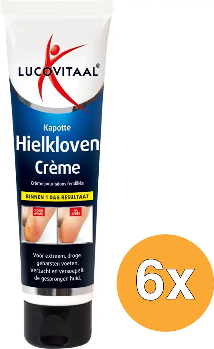 6x Lucovitaal Kapotte Hielkloven Crème (75 ml)