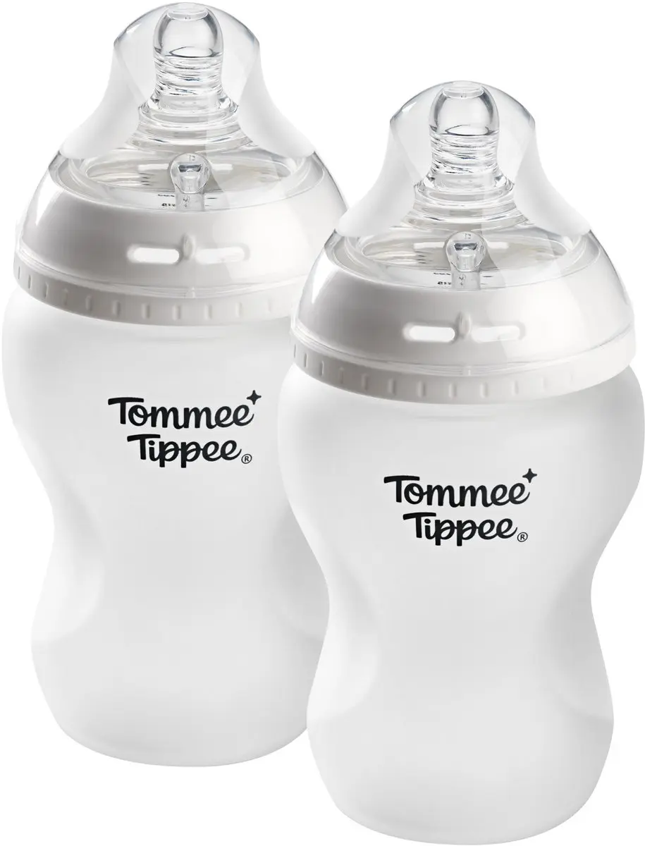 Tommee Tippee Natural Start glazen Babyflessen met siliconecoating- set van 2 x