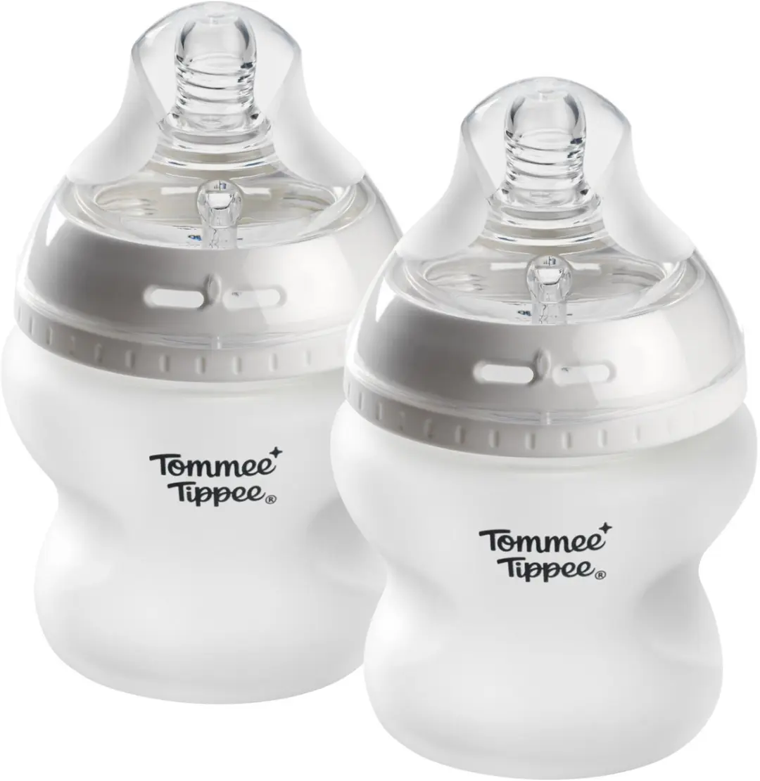 Tommee Tippee Natural Start glazen babyflessen met siliconecoating
