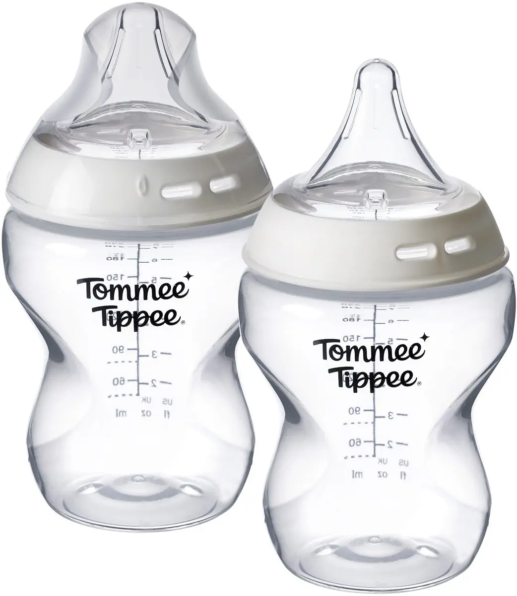 Tommee Tippee Natural Start babyfles en driehoekige Deep Latch-spenen
