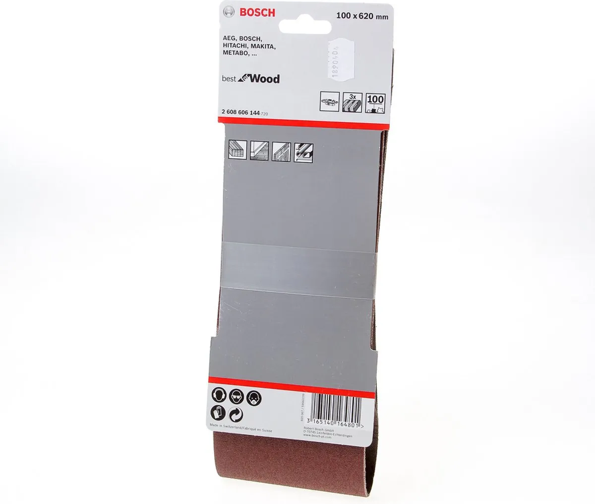 Bosch Professional 3 Banden 100x620mm Best Wood+Paint