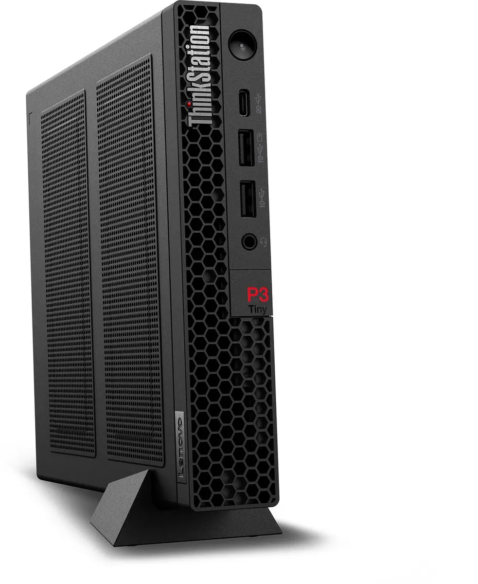 Lenovo ThinkStation P3 Tiny Gen 2 RTX A400 Mini PC - 32GB/512GB - Zwart - afbeelding 6 van 6