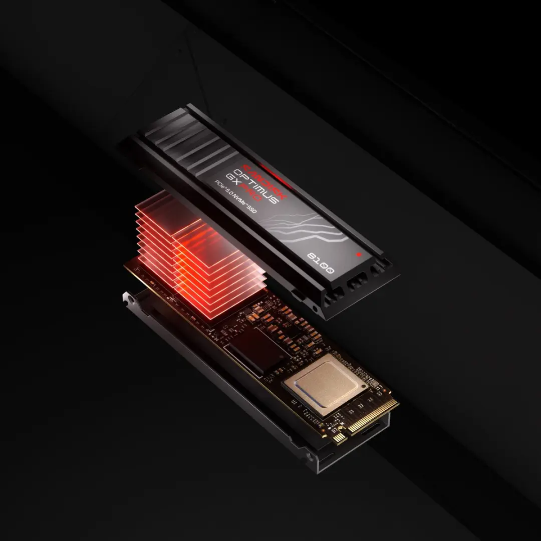 SanDisk Optimus GX PRO SDSP82100TAH-000E0 SSD 1TB - PCIe 5.0 - afbeelding 5 van 6