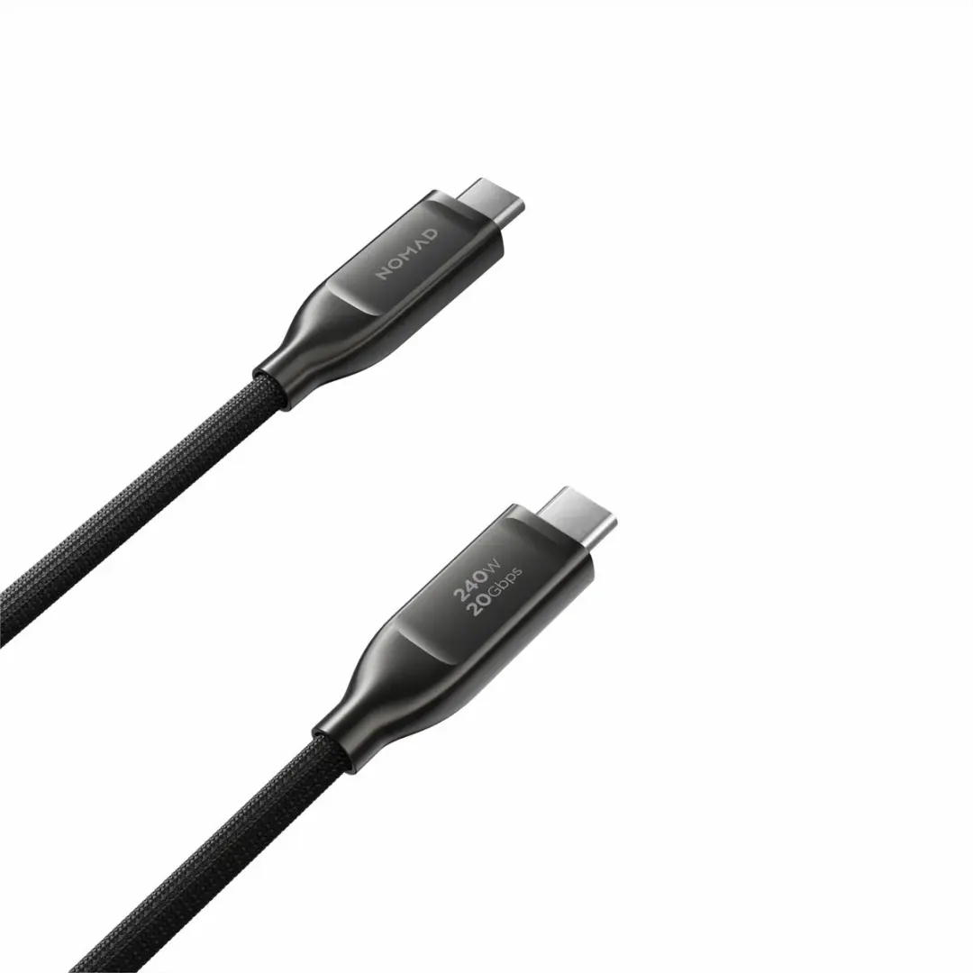 NOMAD USB-C Kevlar V3 Kabel 240W - USB4 20Gbps - Zwart - afbeelding 3 van 4