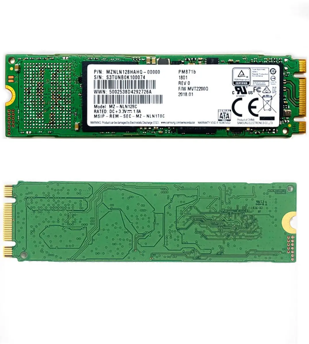 Samsung PM871b 128GB M.2 2280 SATA III