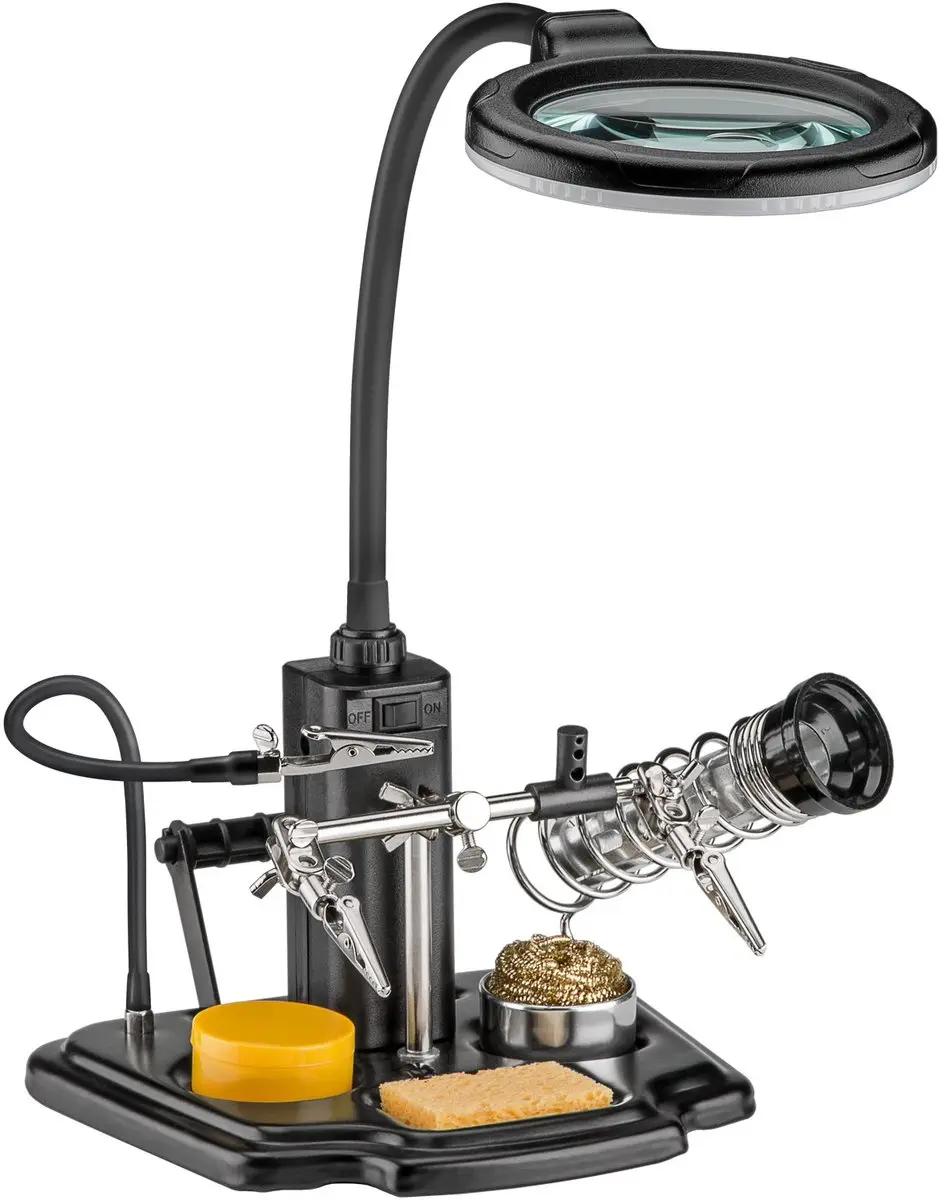 Goobay Soldeerhulp met loepverlichting