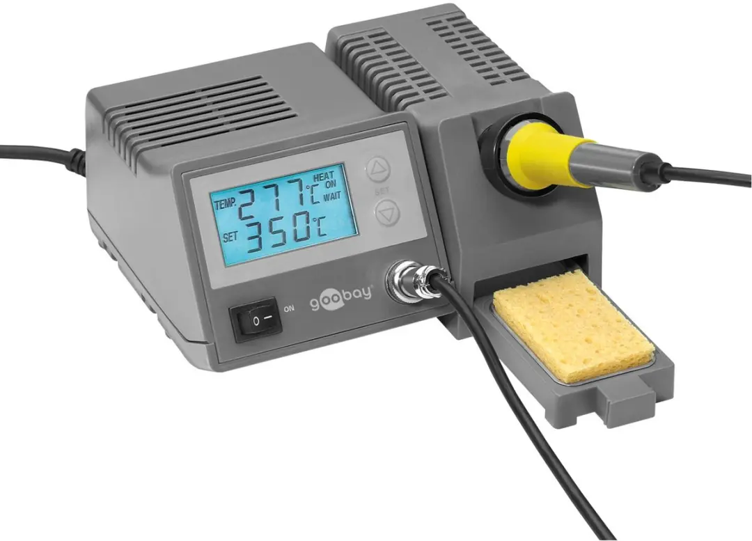 Goobay digitaal soldeerstation EP5 48 W met verlicht lcd-display van 60 x 30 mm