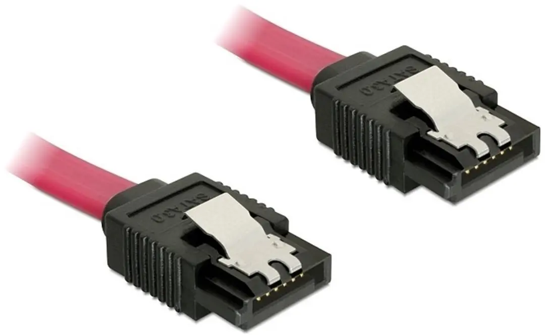 Delock SATA Datakabel 6 Gbit/s - 0,20m - Rood