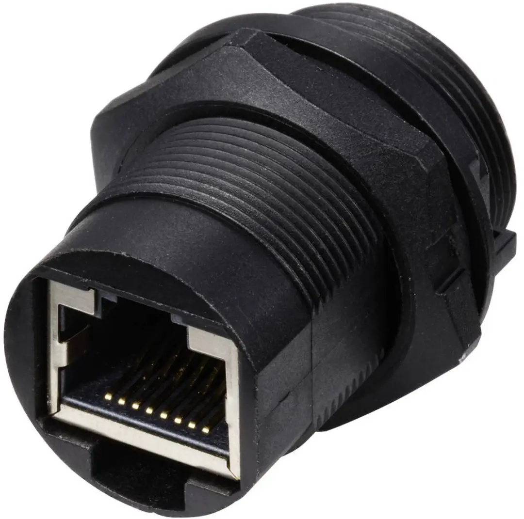 Tru Components TC-E13T-FR6-PRB RJ45 Bus - Zwart